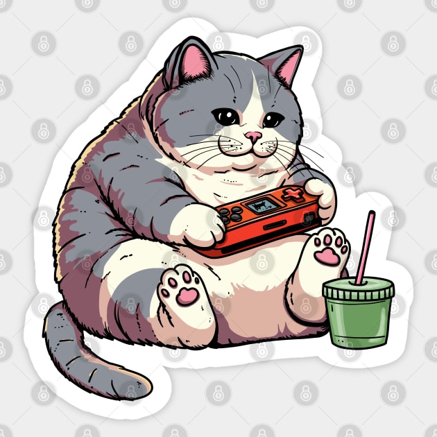 Caturday Game Day Sticker by KilkennyCat Art